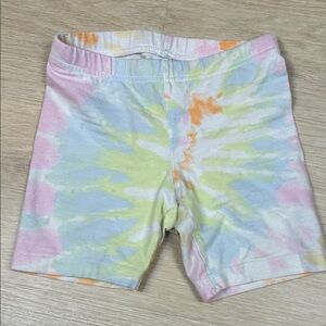 Old Navy Kids Pastel Tie-Dye Cartwheel Bike Shorts XS 5